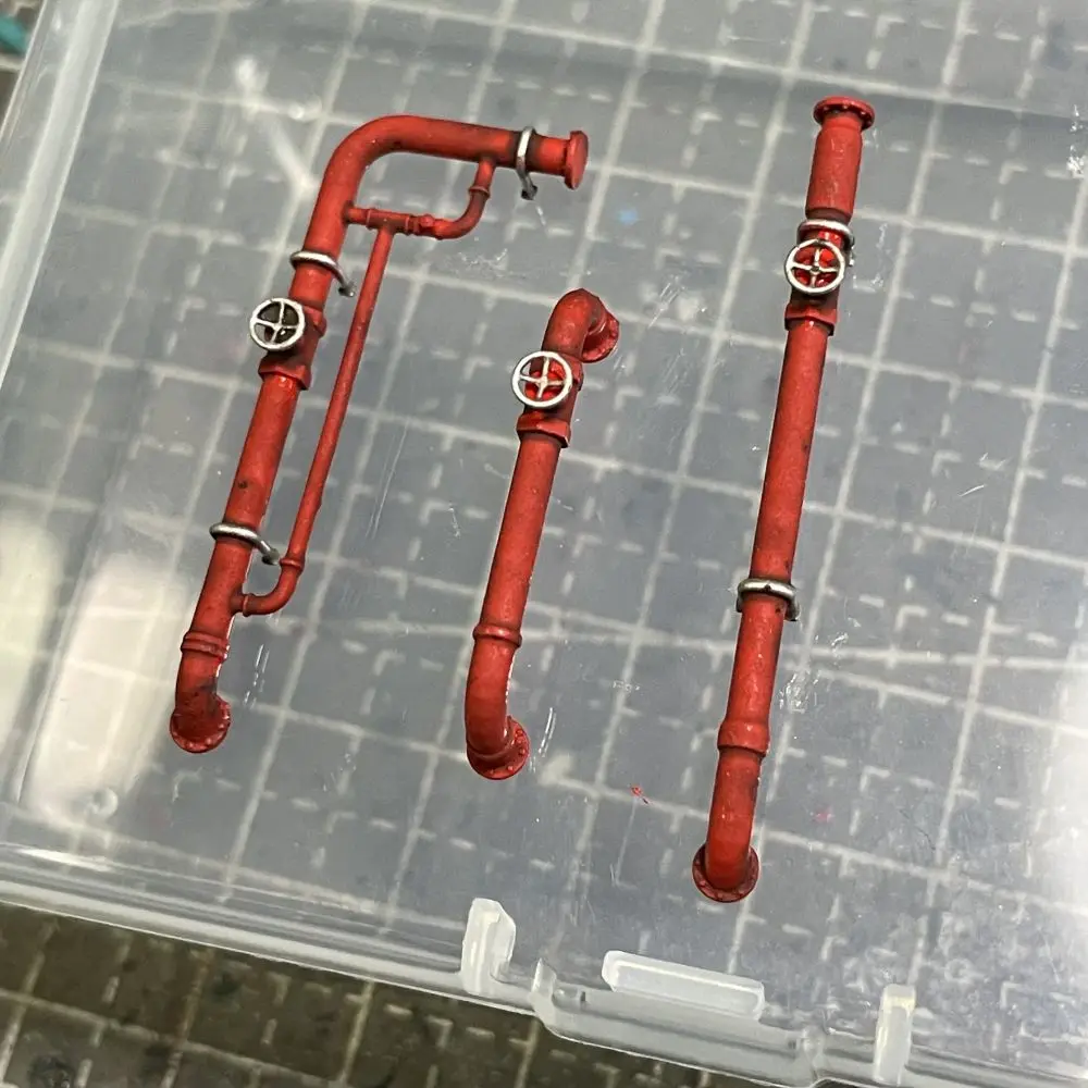 

Diorama 1:64 Fire Pipeline Valve Mini Model Modification Repair Garage Scenes Collectible Miniature Figure Accessories