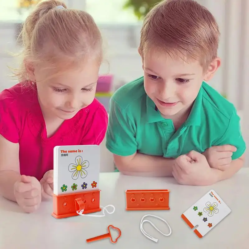 Learning Flashcards For Toddler Problem-solving Games Preschool Toddler Flashcards With Key And Rope For 3-6 Years Old Children