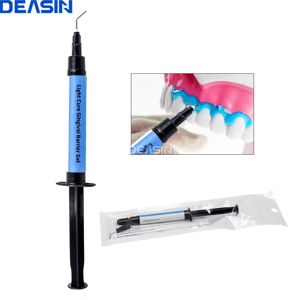 DEASIN 1 stücke 3ML Dental Composite Licht Aushärtung Zahnfleisch Barriere Dental Gum Dam Protector Gel Professionelle Schutzmittel