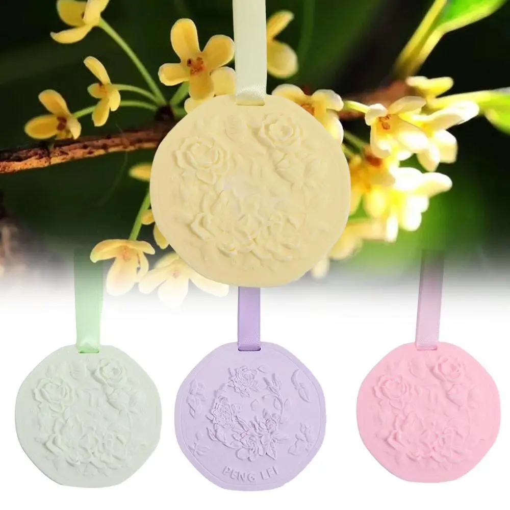 Plaster Car Fragrance Hanging Decoration Car Aromatherapy Car Air Freshener Rearview Mirror Perfume Pendant DIY Not Pungent