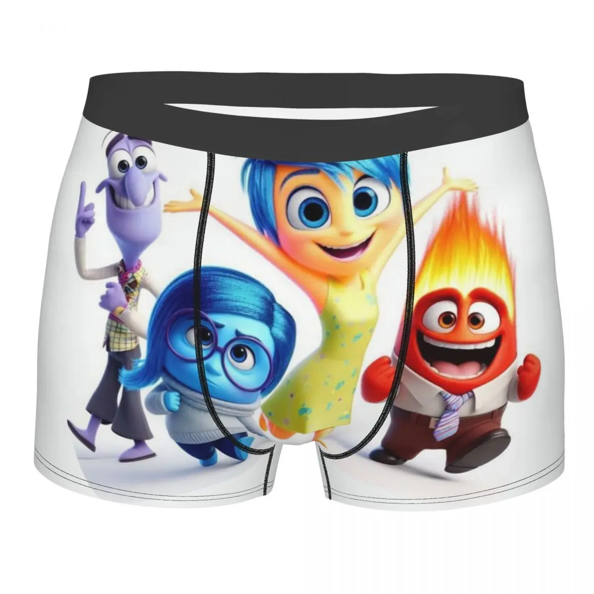 

Custom Inside Out Cartoon Underwear Men Breathable Boxer Briefs Shorts Panties Soft Underpants For Male