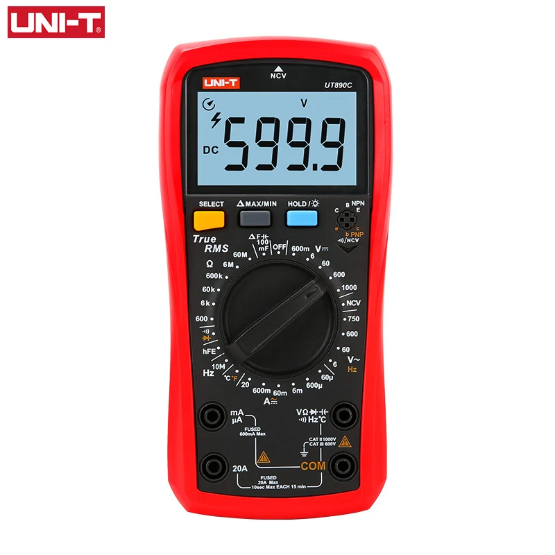 デジタル電流計,UNI-T ut890c,電流計,電圧計,真のrms,温度計,静電容量テスト
