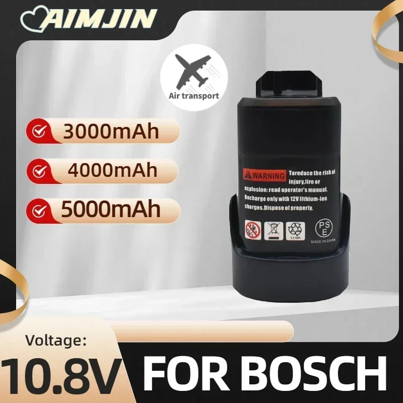 

For Bosch 10.8V 3000/4000/5000mAh Li-ion Battery,CompatibleTSR1080 GSR10.8-2 GSA10.8V Power Tool