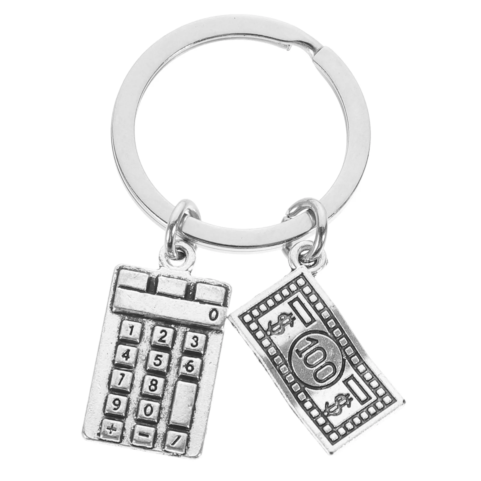 Accountant Jewelry Car Key Holder Calculator Keychain Fob Gift for Keys Pendant Back School