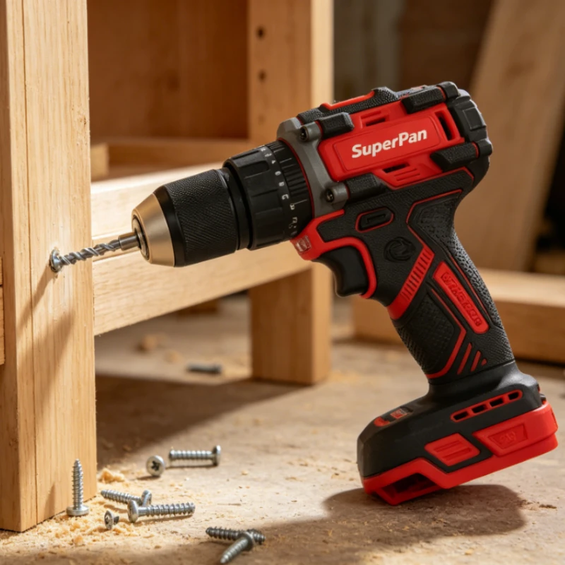 

Бесщеточный аккумуляторный шуруповерт 60 Нм, SuperPan 0-1700 об/мин, высокоскоростной, совместим с аккумуляторами DeWalt/Makita/Milwaukee, только инструмент