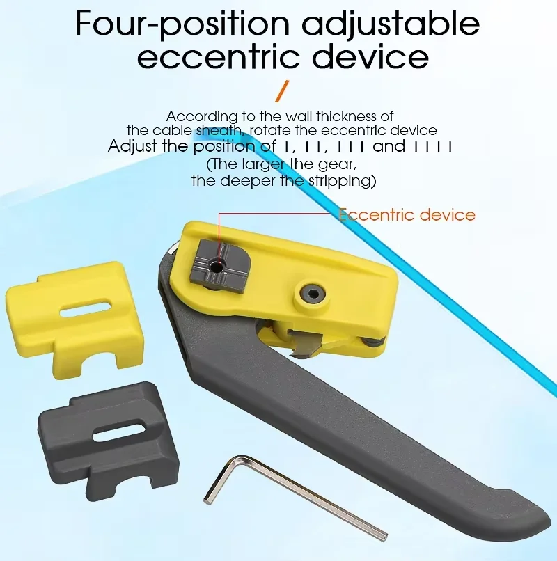 1-2PCS KMS-K Optical Cable Sheath Opener Cutter Cable Jacket Slitter Optical Fiber Tool Longitudinal Stripper Fiber