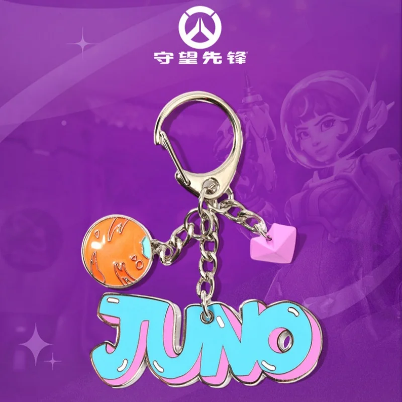 Authentic Juno Metal Keychain Alloy Material Compact Portable Charm Hanging Pendant Accessory Collectible Birthday Present Gift
