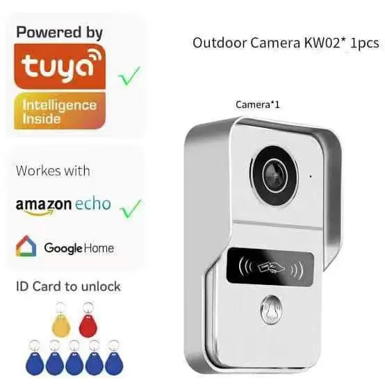 

Умный видеодомофон Doodle с Wi-Fi, HD-камерой, удаленным управлением через мобильное приложение и поддержкой карт доступа