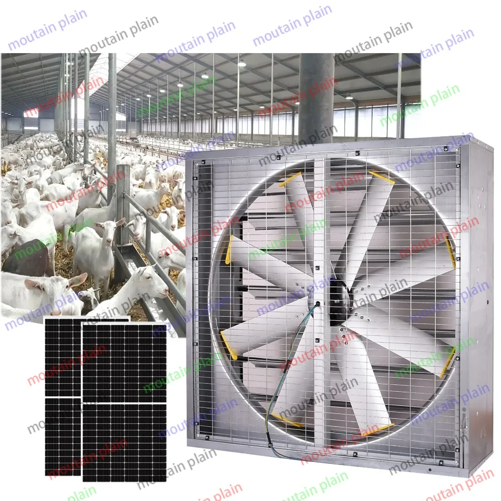 

Industrial Fan Exhaust Large Solar Industrial Ventilation Air Cooling System Vent Wall Mounted 440W Power DC Motor Fans Tools