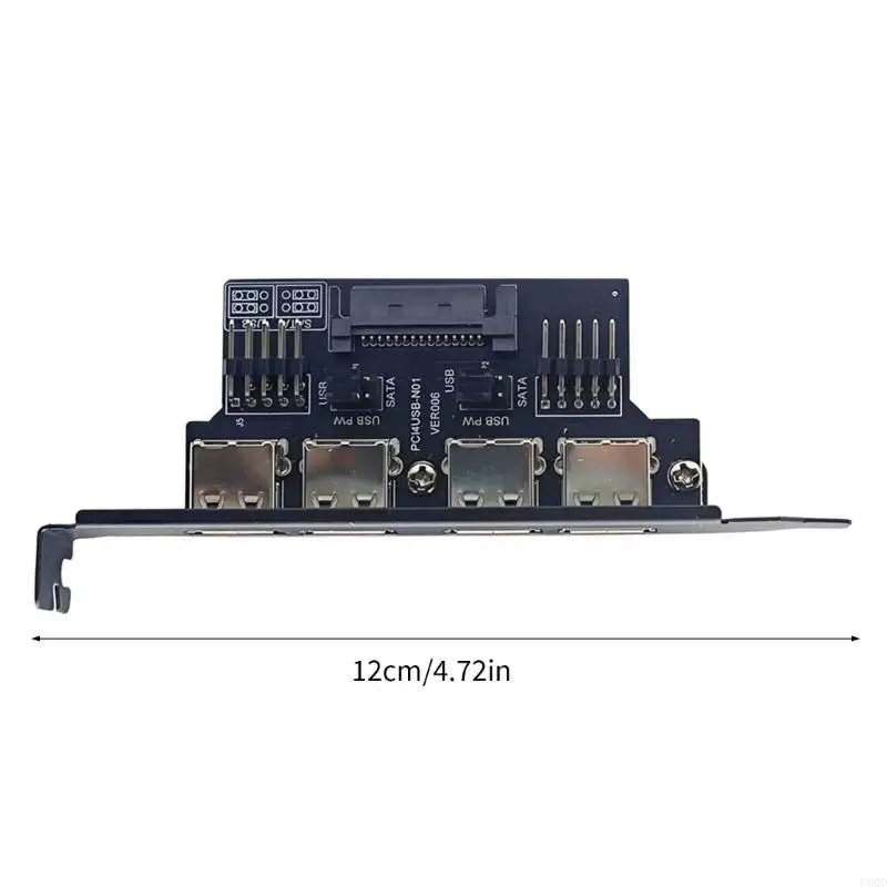 2025 New Universals USB2.0マザーボード拡張拡張ブラケットPCケースアンチ干渉性メタルハウジングをフィーチャーしています