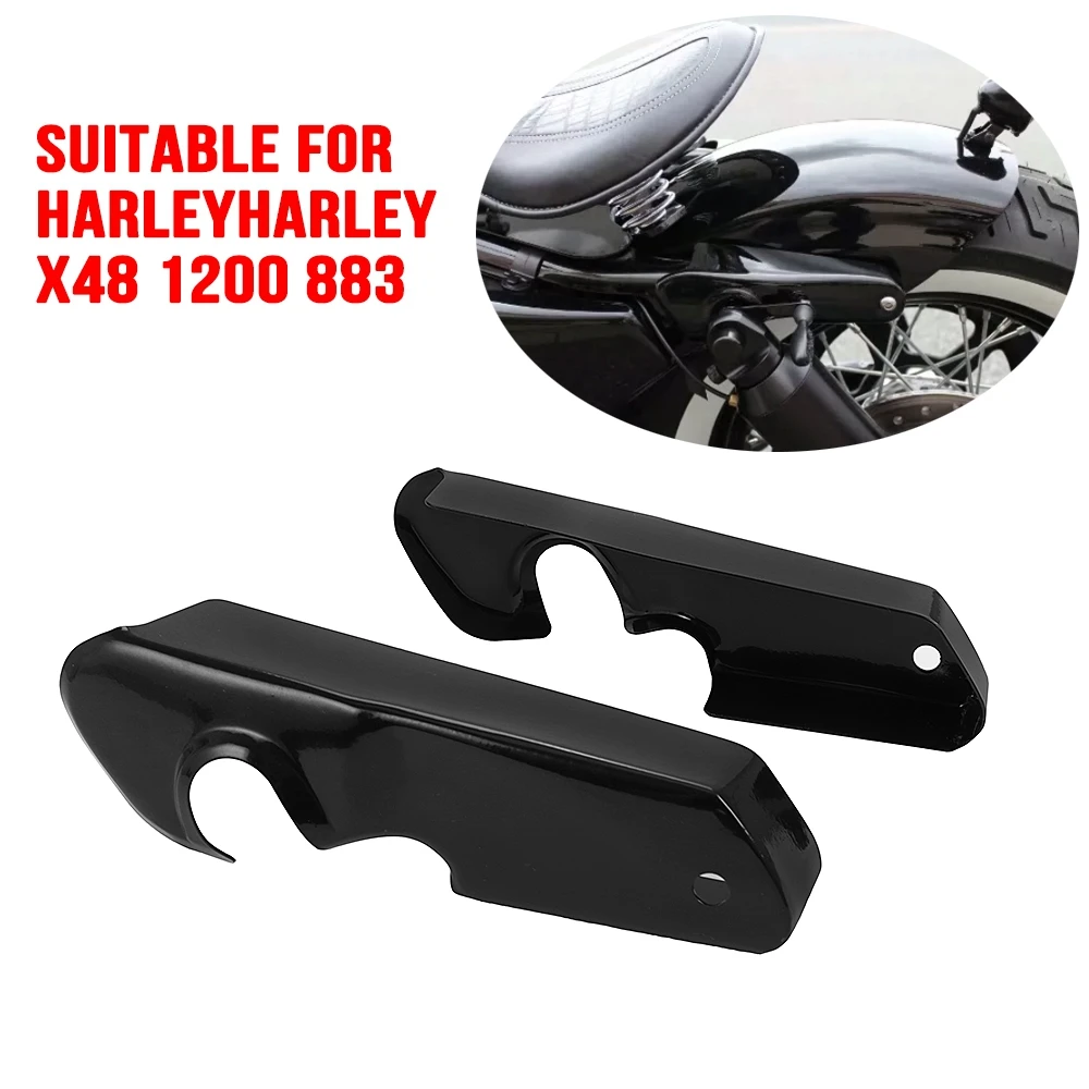 

Motorcycle Gloss Black Short Rear Fender Mudguard Support Bracket for Harley Sportsters XL883 1200 72 48 Nightster SuperLow