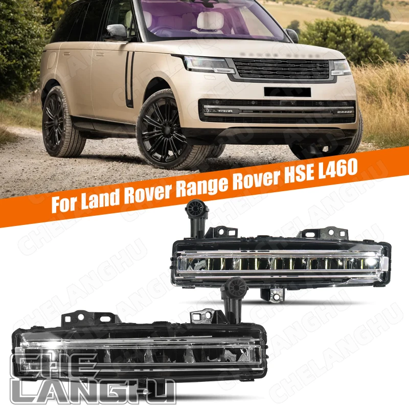 

LED Daytime Running Light For Land Rover Range Rover HSE L460 2022 2023 2024 Car-styling DRL Front Bumper Fog Lamps M8E215201AC