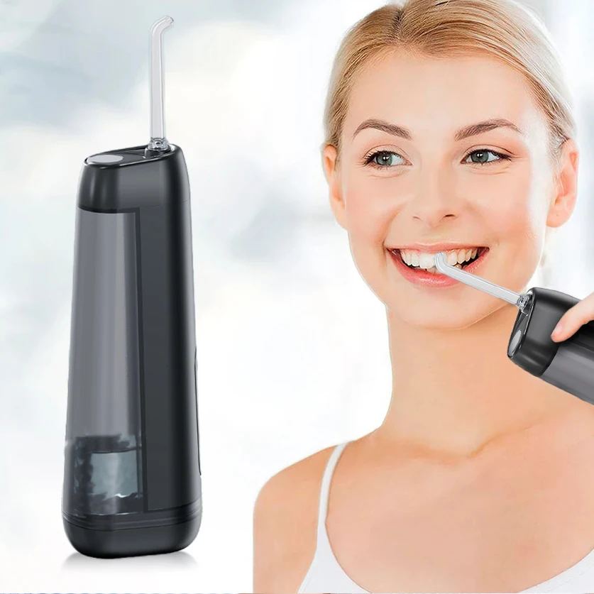 

Portable Oral Irrigator Wholesale Dental Water Floss Electric Mini Insmart Water Flosser Black for Teeth