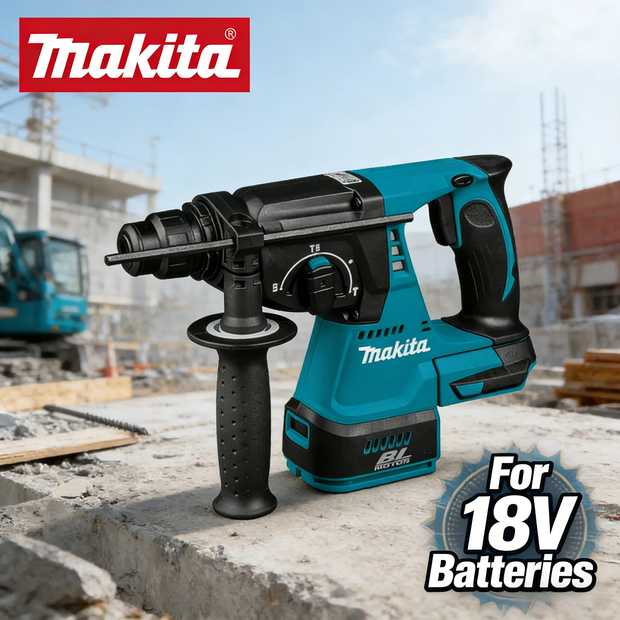 

Makita Brushless Hammer Makita 18V Cordless Electric Hammer Lithium Battery Wireless Drills Power Tools