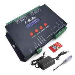 K8000C DMX512 LED Pixel RGB Color K-8000C Controller DC5-24V Full Color Controller For WS2811 WS2812 SK6812 LED strip LED Module