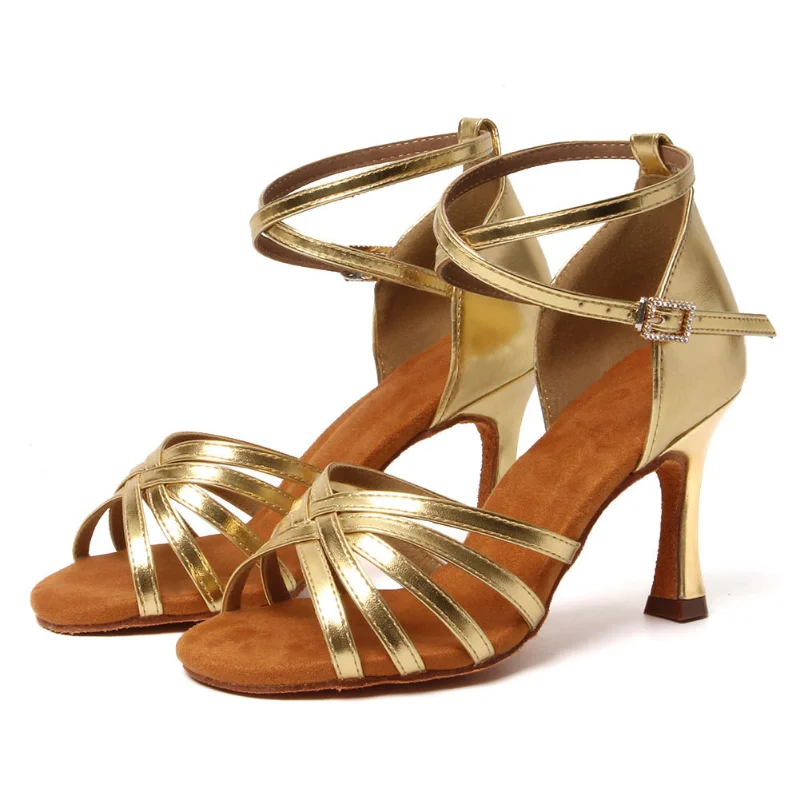 Woman Latin Dance Shoes Ladies Girls Ballroom Professional Dancing Shoes Sneaker 8.5cm Suede Soft Sole Jazz Salsa Practice Shoes