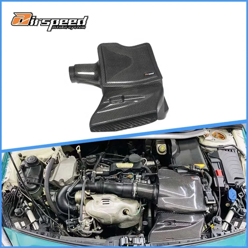 

Airspeed Dry Carbon Fiber Cold Air Intake System Kits Short Pipe Style For Mercedes BENZ A-Class A200 A260 W176 2.0T