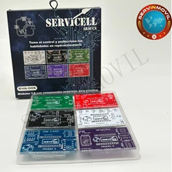 Servicell-Arauca SVA-005 Mobile Phone Repair Tool Kit, contém seis módulos, Base, versão Student