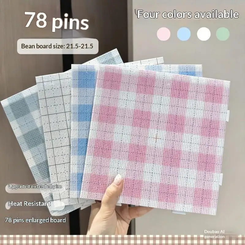 78x78Pins Fuse Beads Pegboards Heat Resistant Perler Beads Boards Creative Reusable Hama Beads Pegboards