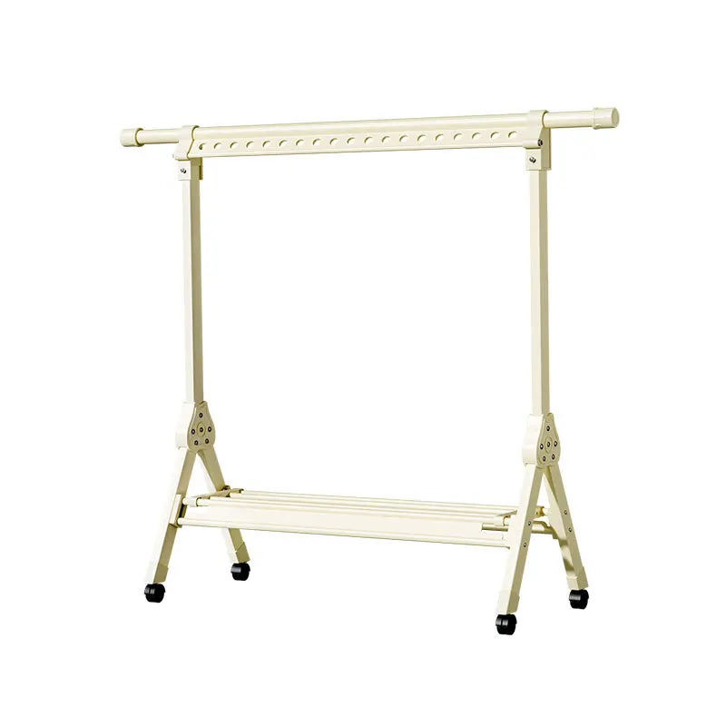 #Foldable Drying Rack Floor-to-ceiling Thickened Telescopic Rod Type Quilt Drying Rack Balcony Wholesale