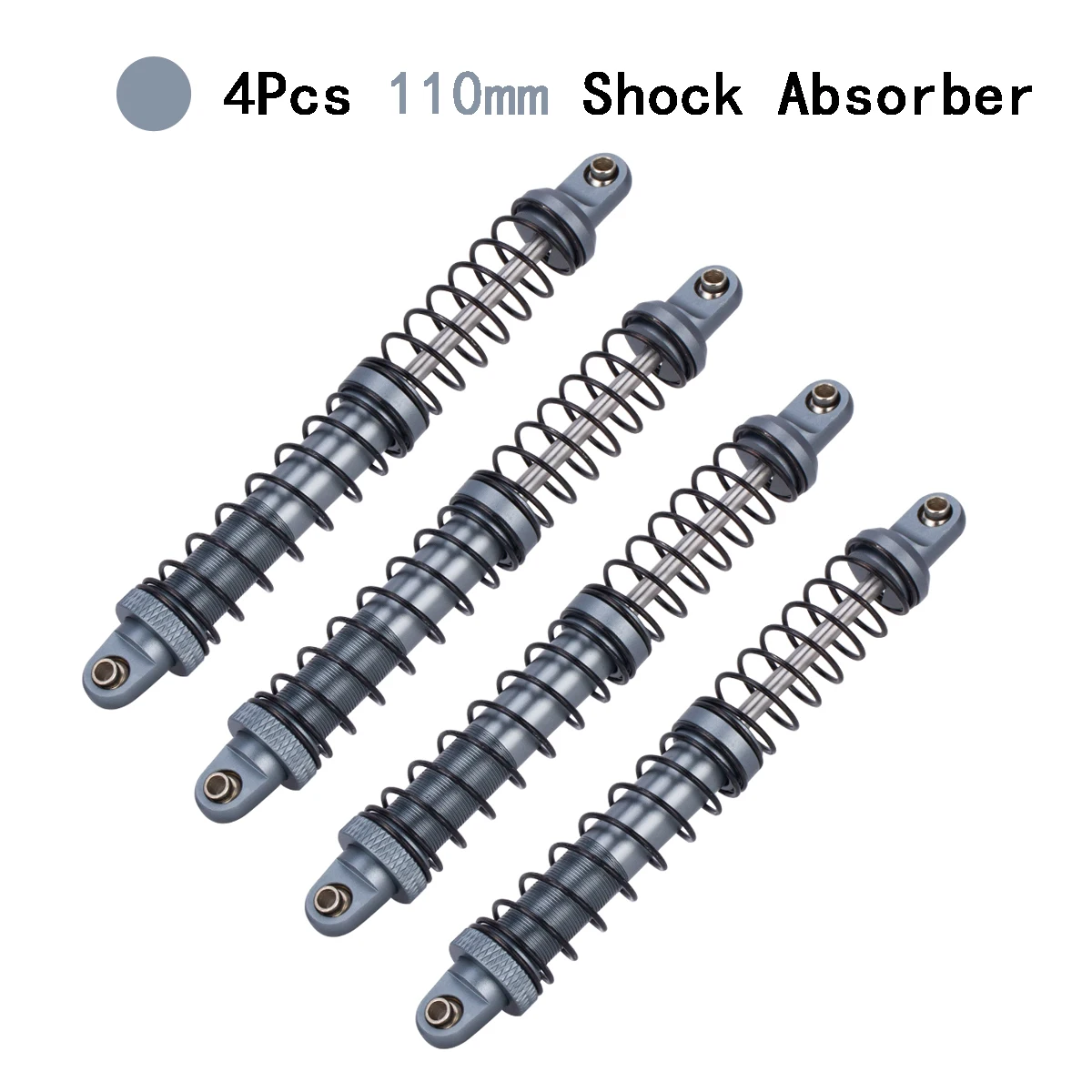 4 STUKS 70mm 80mm 90mm 100mm 110mm 120mm Verstelbare Schokdemper Olie Demper Voor 1/10 RC Crawler Auto TRX4 Axiale SCX10 AXI03007 D90