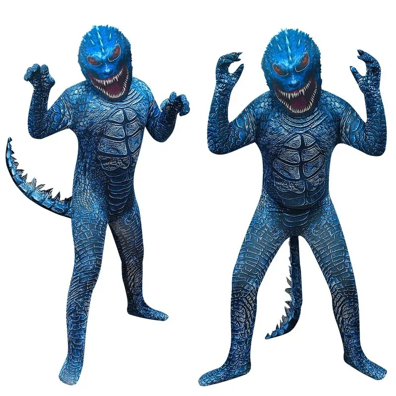 fantasia Godzillaa Cosplay Monster Halloween Costumes for Boy Performance Fantasy Personality Dres Up Children Day Gift Costumes