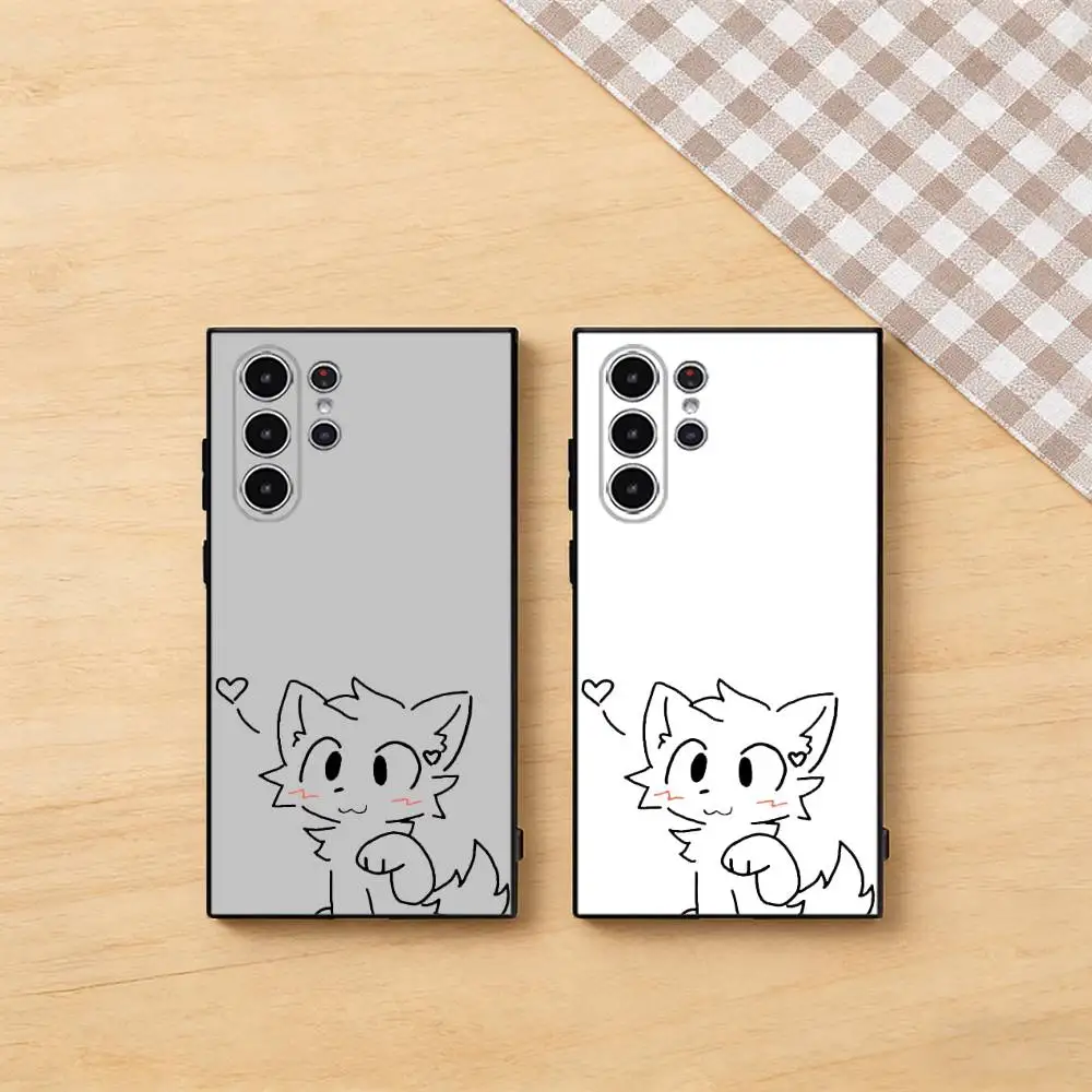 

Cute Boykisser Furry Phone Case for Samsung Galaxy S22 S23 S24 S25 FE Ultra 5G Silicone Classic Shockproof Case