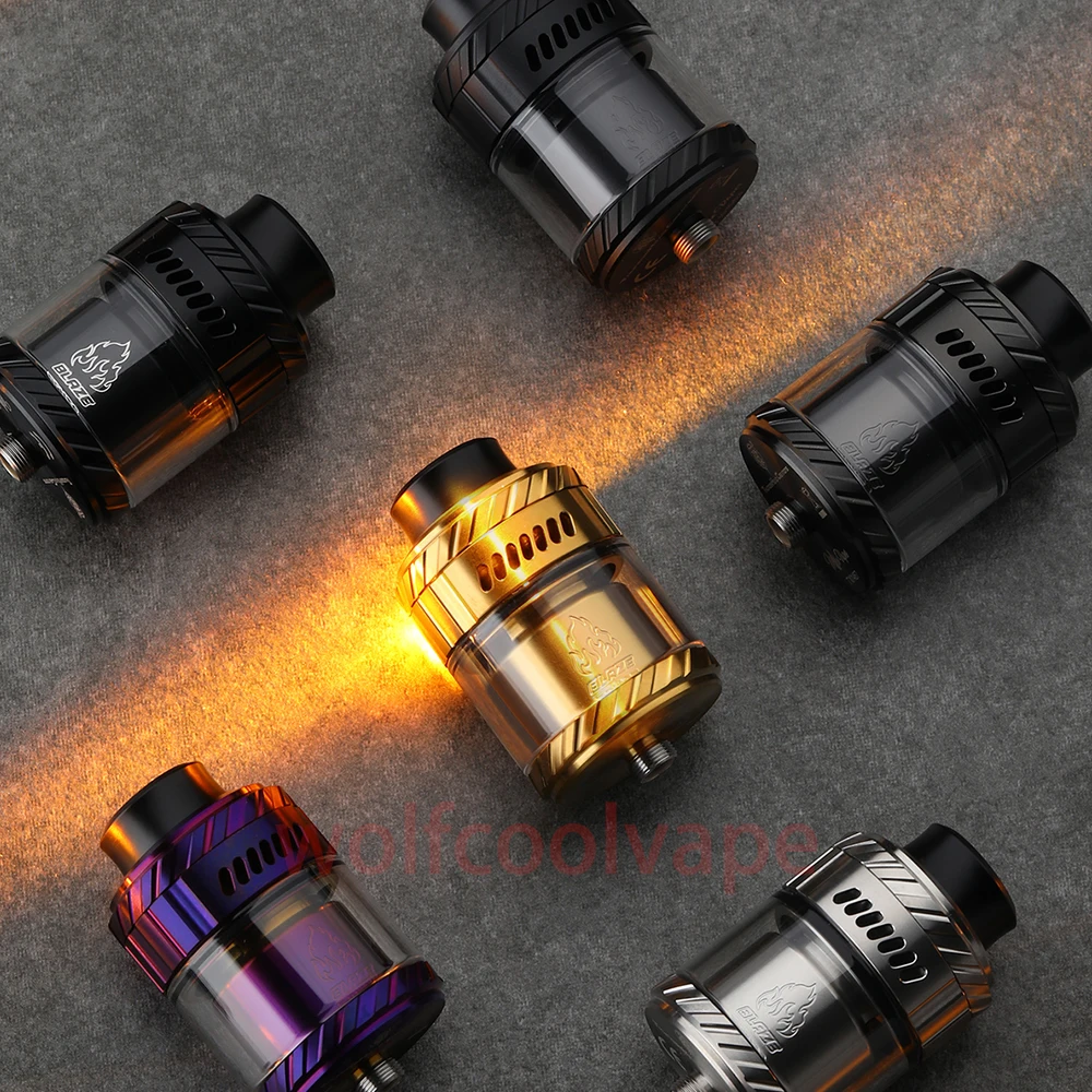 Authentische ThunderHead Creations Mike Vapes Blaze MAX RTA Wiederaufbaubarer Tankzerstäuber 5,5 ml / 7 ml 30 mm Durchmesser Vape Tankzerstäuber
