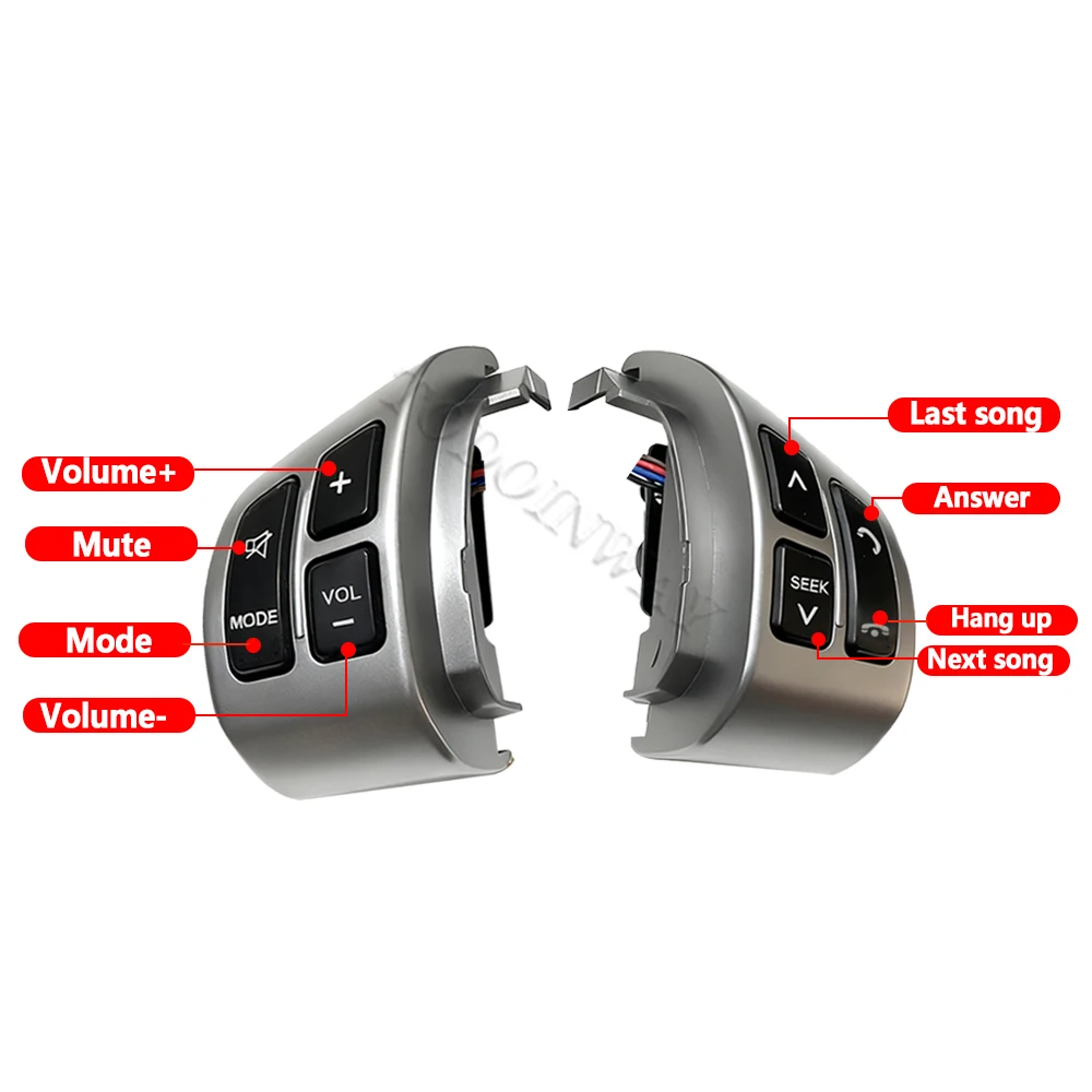 سيارة LED عجلة القيادة زر التحكم متعدد الوظائف حجم الصوت الهاتف الوسائط التبديل لسوزوكي سويفت 2016 ألتو SX4 2007 الداخلية