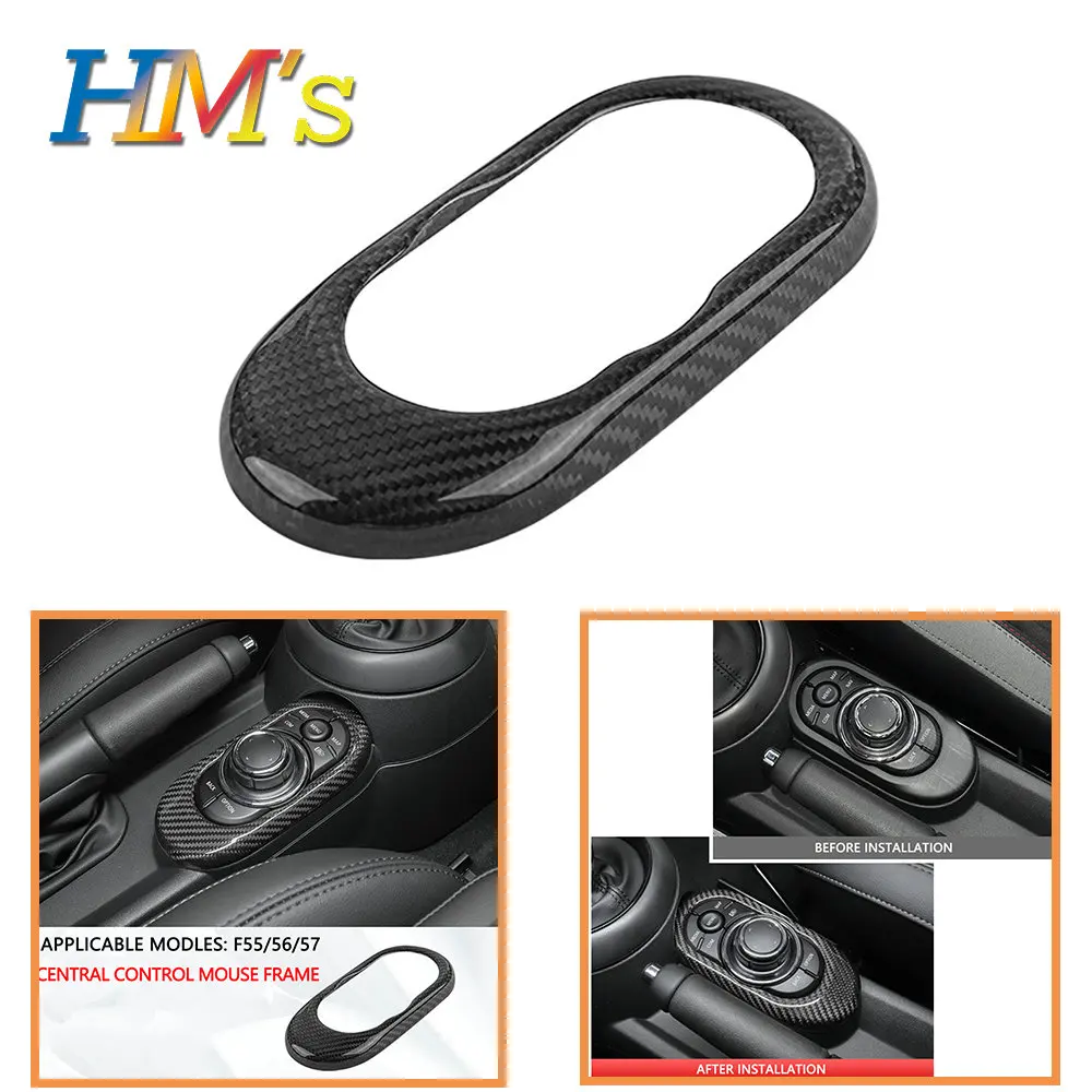 

For Mini Cooper Mid high configuration F55 Hardtop F56 F57 Auto Interior Accessories Real Carbon Fiber Gear Shift Panel Cover