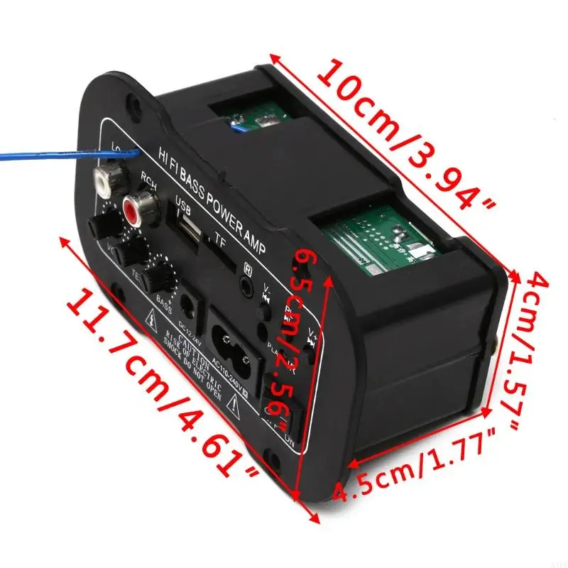 25W Car Bluetooth-compatible Subwoofer Hi-Fi Bass Amplifier Board USB