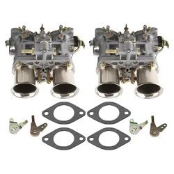 1 Pair 44IDF Carb Carburetors 44 IDF w/Gasket for VW Fiat Porsche Carby W/Air Horn 18990.03