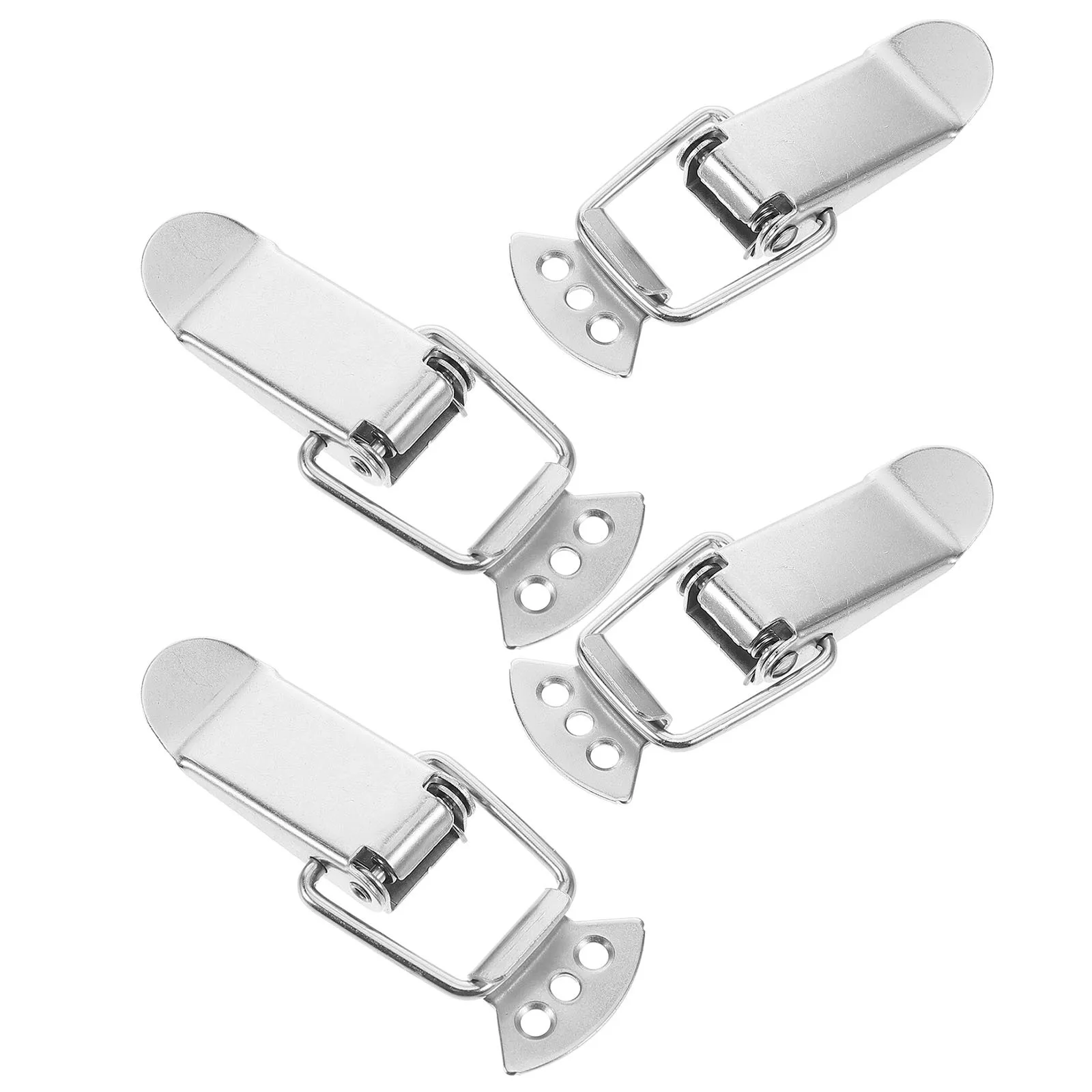 

4 Pcs Spring Duckbill Buckle Cabinet Latch Hasp Hinge Beehive for Door Metal Latches