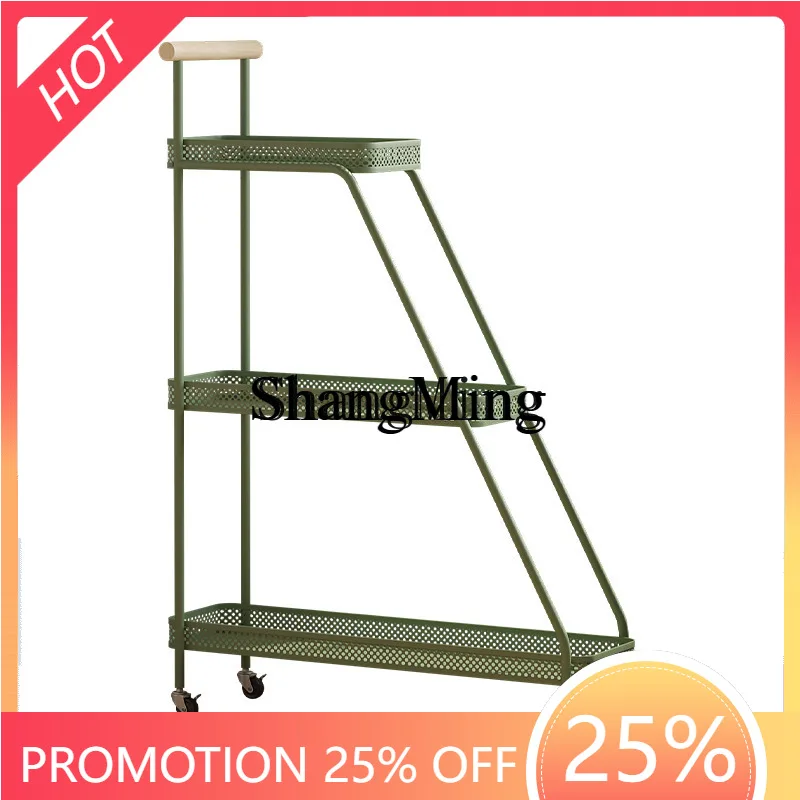 

ZYY Fashion and Exquisite removable balcony floor-to-ceiling wrought iron succulent flower pot rack, household flower rack