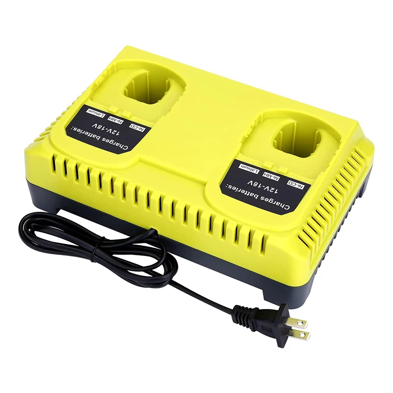 P117 Charger For Ryobi 12V 14.4V 18V Li-ion Ni-CD Ni-Mh Battery P100 P102 P103 P105 P107 P108 1400670 P118 Lithium ONE+ Serise