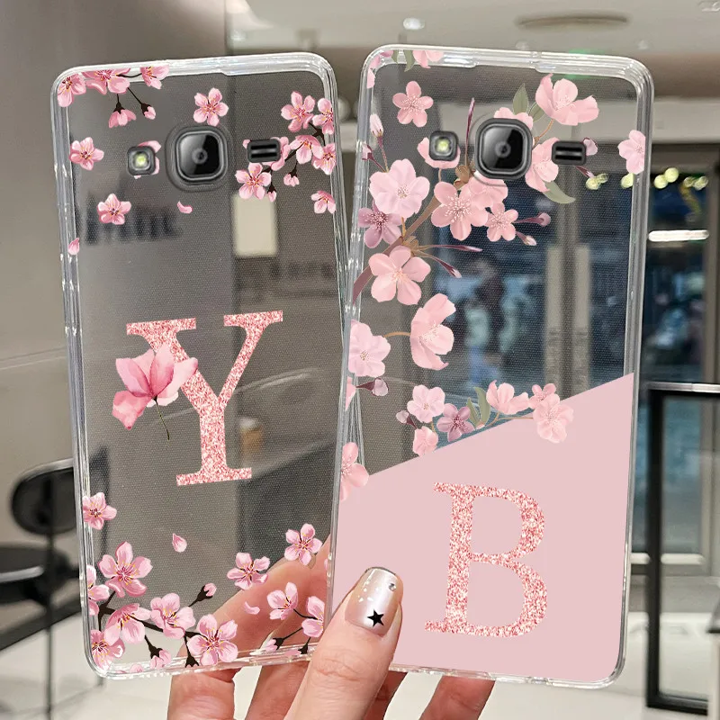 Capa de silicone transparente para samsung galaxy j3 2016 sm-j3109, capa fashion com estampa de flor, capa traseira transparente de silicone macio tpu, capa transparente para telefone