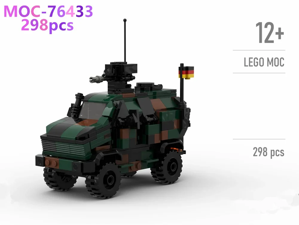 MOC-76433 Army collection-German Army 298 pieces compatible building toy blocks for children's Christmas gifts