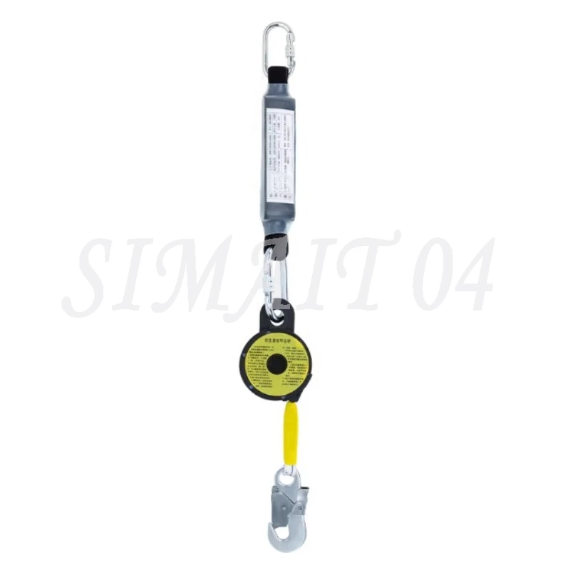 Retractable Safety Lanyard Braking System Self Retracting Lifeline Fall Fall Arrestor 1.6 Metre Retractable Safety Belt