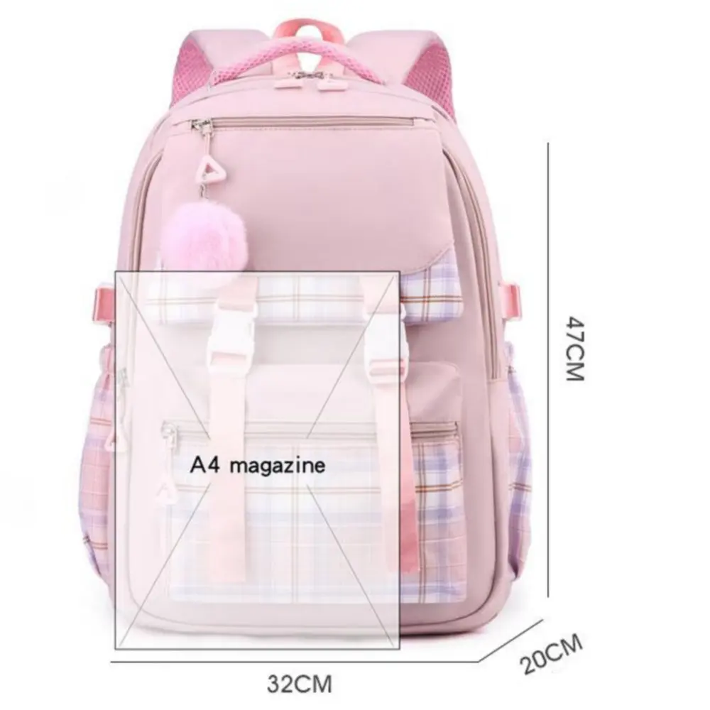 MINISO  hellokitty Hello Kitty Backpack Female Japanese Cute Primary School Junior High School Large Capacity School Bag