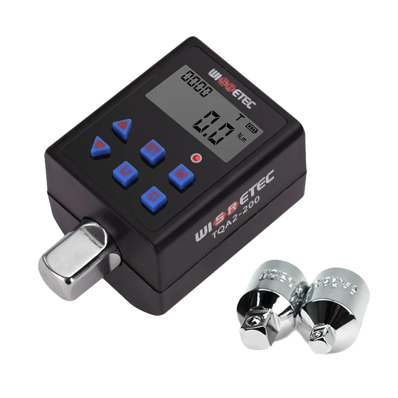 WISERETEC Electronic digital torque wrench torque meter 0.3-340NM torque adapter  1/4 3/8 1/2 Bike and car repair tools