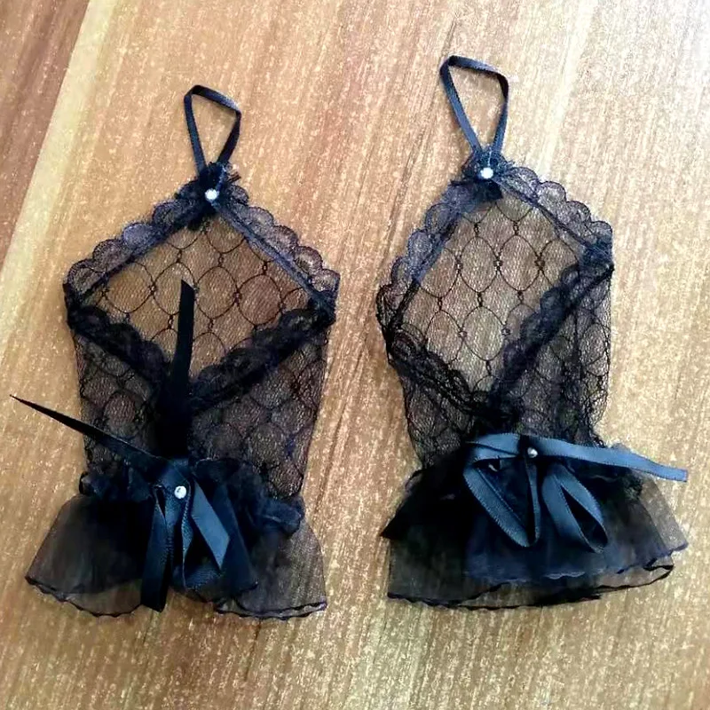 Luvas curtas sem dedos para casamento nupcial, comprimento de pulso, preto e branco, festa de baile