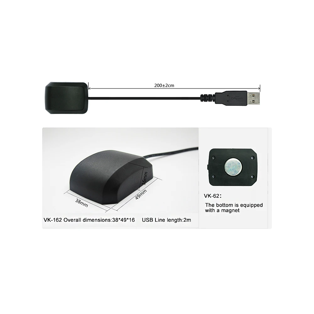 GPS receiver GPS Module with Antenna USB interface G Mouse VK-162