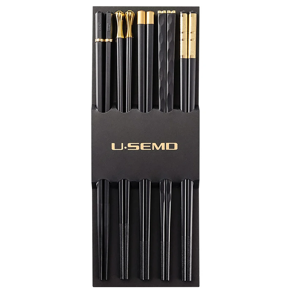 5Pairs Non-Slip High Quality Chopsticks Black Home Hotel Restaurant JapanesePortable Healthy Food Stick For Sushi Chopsticks