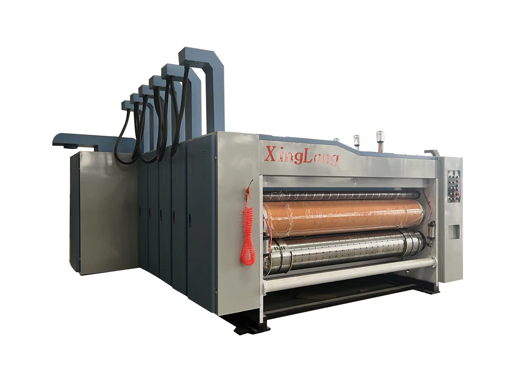 Impressora flexográfica automática econômica de 1-4 cores, máquina de corte nova para caixa de papelão, fabricação de embalagens de desenhos animados