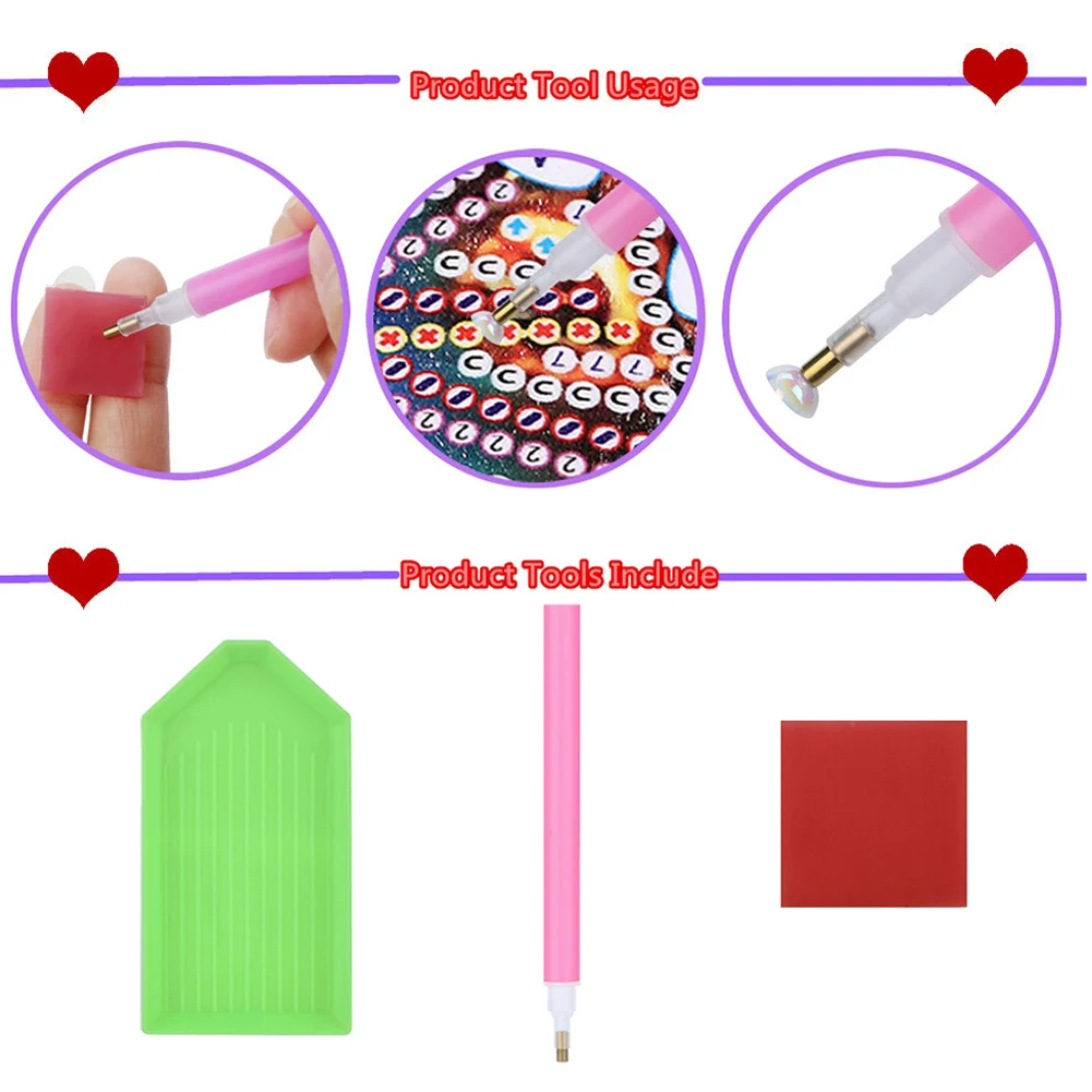 

Набор для алмазной вышивки 5D DIY, 40x40 см, 4 шт., с кристаллами специальной формы, для дома