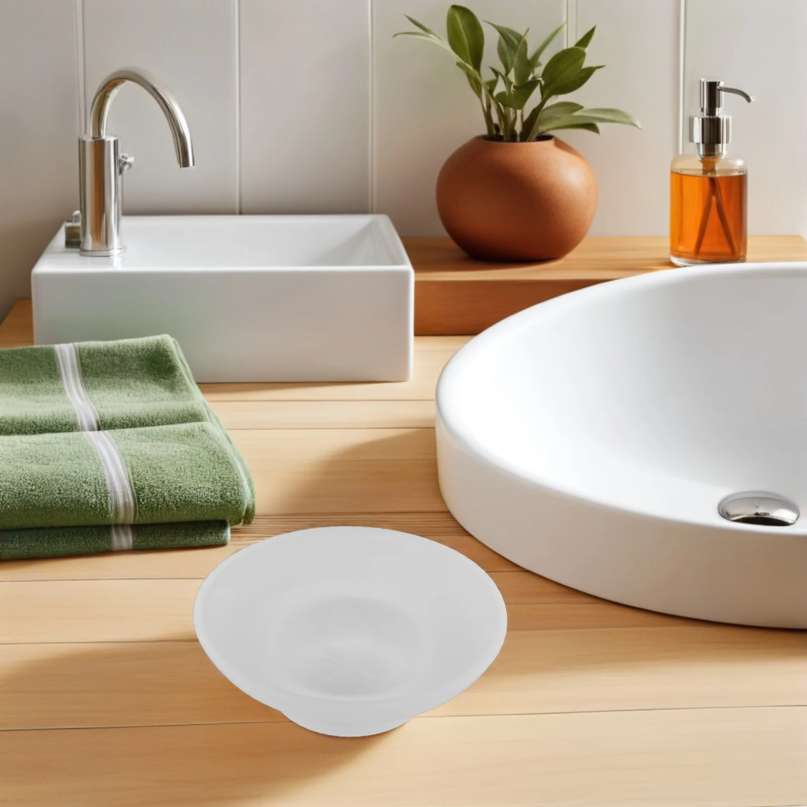 

Soap Holder Bath Dish Bathroom Glass Dishes Clear Tray White Decorative Kitchen Trays Bathtub