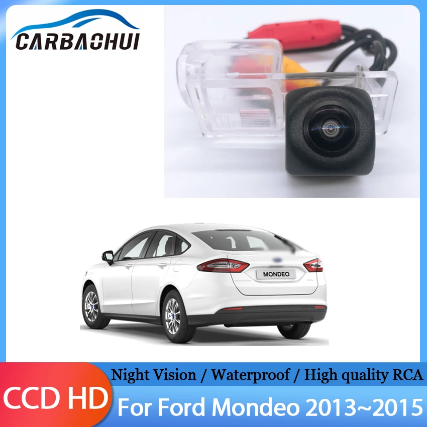 

Резервная камера заднего вида ночного видения, высококачественная парковочная камера RCA, камера номерного знака для Ford Mondeo 2013 2014 2015
