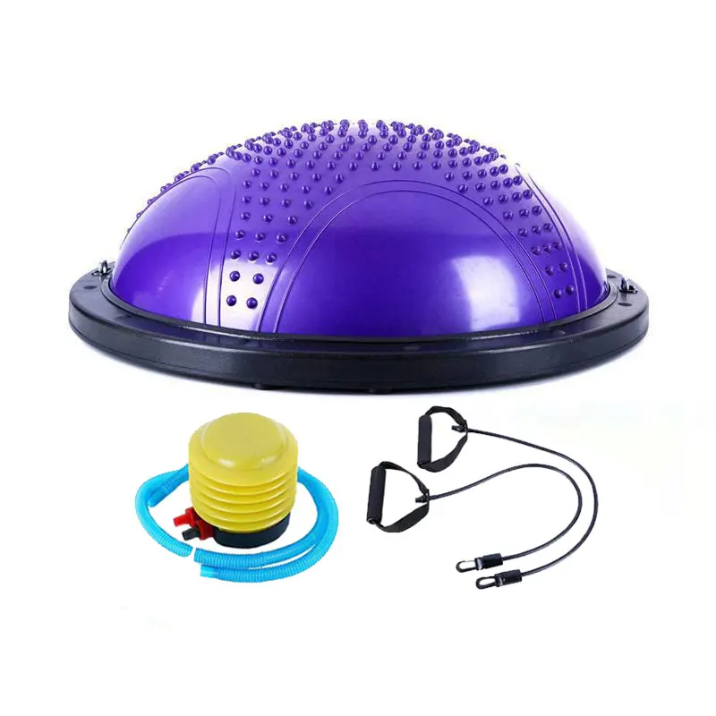 

High quality women sports practice equipment hemisphere home body use stability yoga half ball