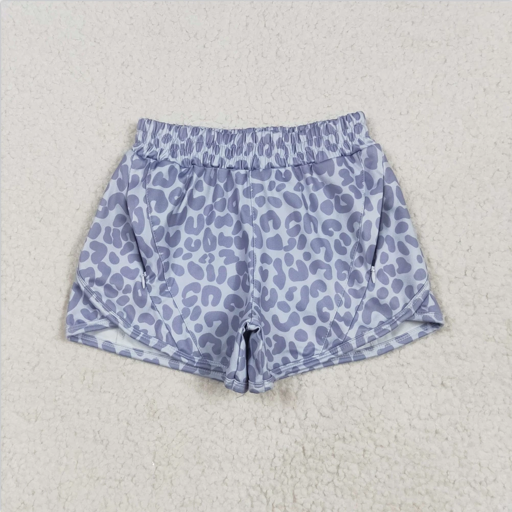 

RTS wholesale Toddler baby girls shorts clothes Baby Girls Gray Camo Yoga Shorts Sport Shorts Bottoms Baby Boys Girls Shorts