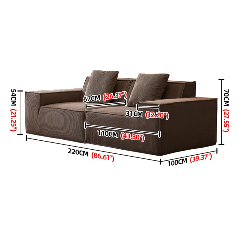 Sofa Keluarga Klasik Model Sectional, Nyaman, Dapat Direbahkan, Sofa Modern untuk Bersantai, Furnitur Ruang Tamu